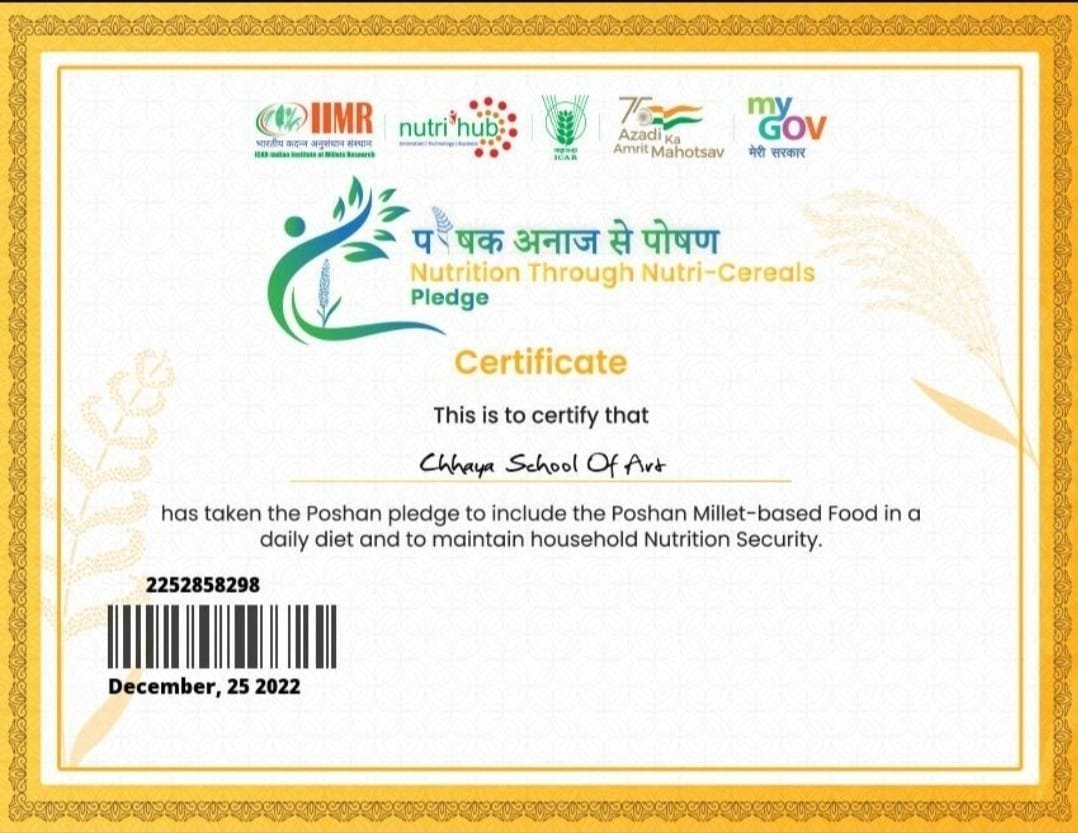 Nutrition Through Nutri-Cereals — Achievement | Chandigarh Chhaya School of Art