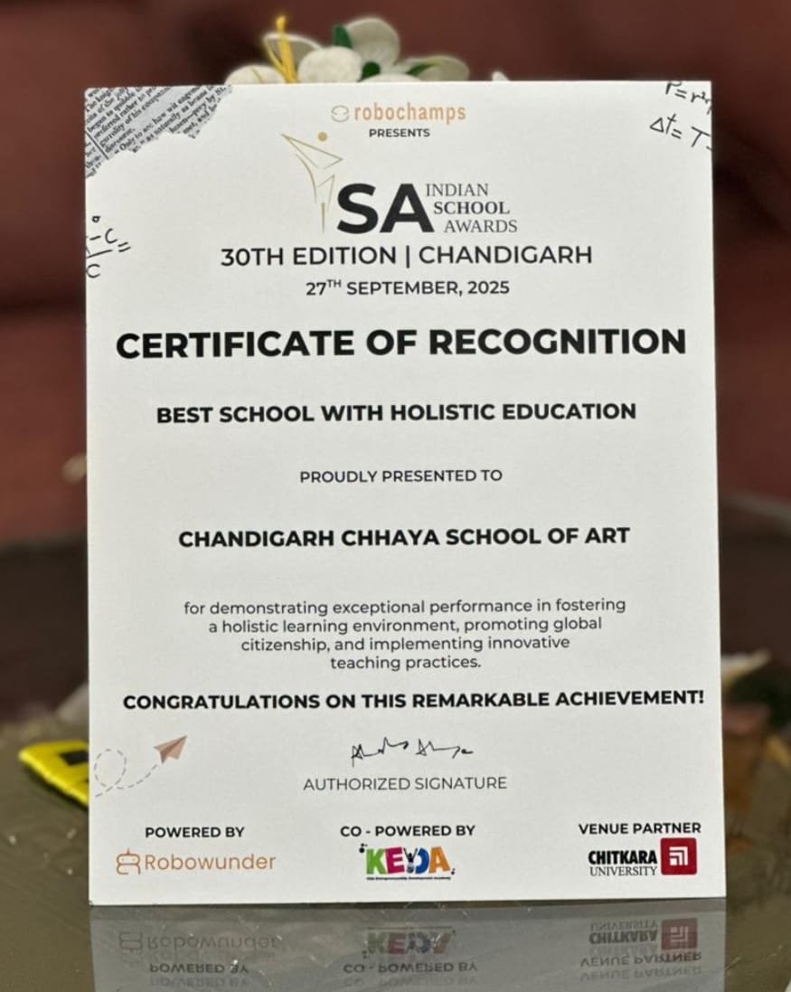 Indian School Awards — Achievement | Chandigarh Chhaya School of Art